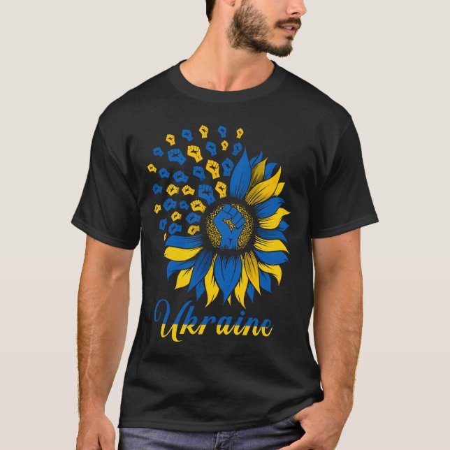 Camiseta Ukraine Sunflower Flag Support Ukraine Free friend (Anverso)