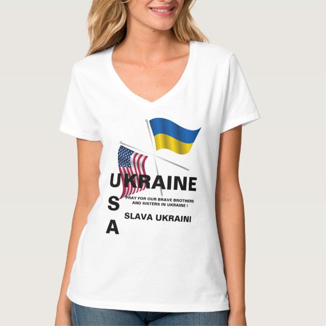 Camiseta UKRAINE USA (Anverso)