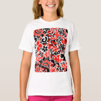 Ukrainian ethnic folk art floral pattern absrtact