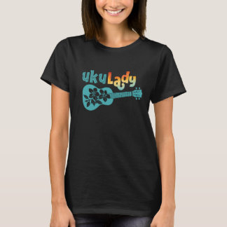Camiseta UkuLady Fun Colorful Ukulele Pun Hawaii Uke