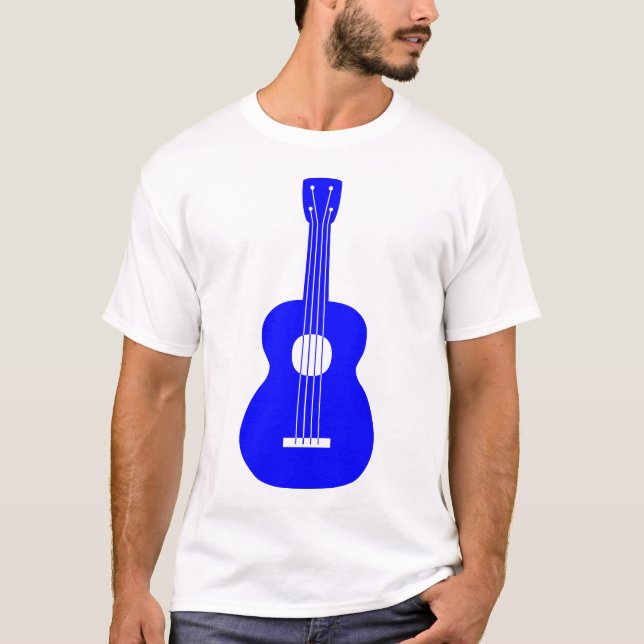 Camiseta Ukulele - Azul (Anverso)