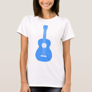 Camiseta Ukulele - Azul bebé