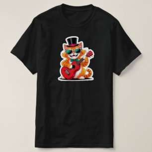 Camiseta Ukulele Cat Serenade