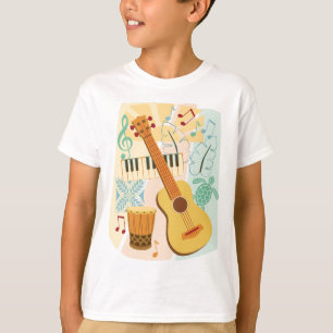 Camiseta Ukulele Colage