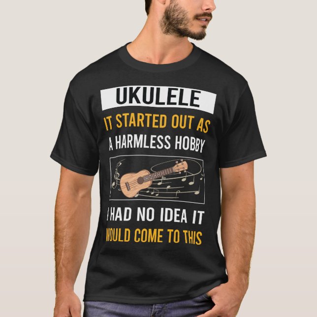 Camiseta Ukulele De Hobby Sin Harmes (Anverso)