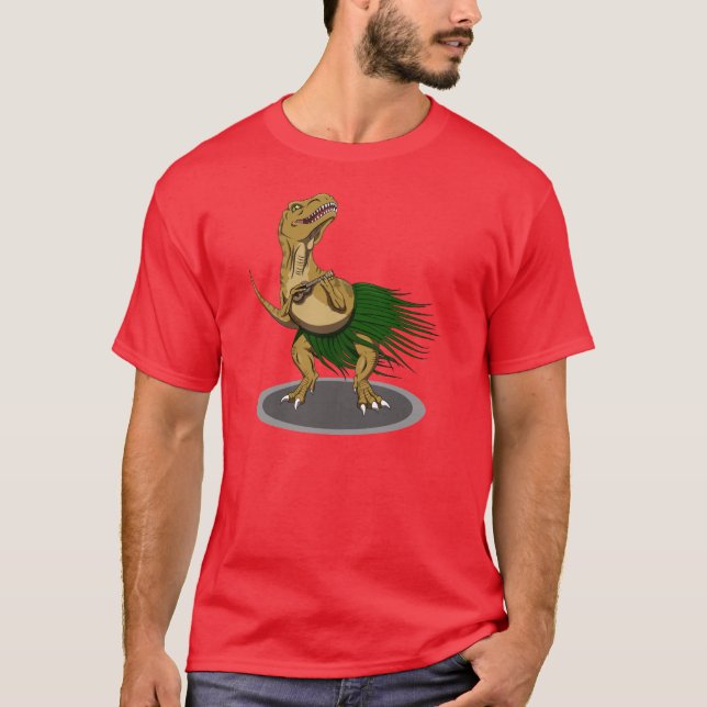Camiseta Ukulele de T-Rex (Anverso)