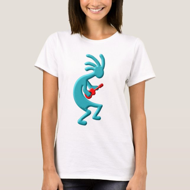 Camiseta Ukulele del nativo americano de Kokopelli (Anverso)