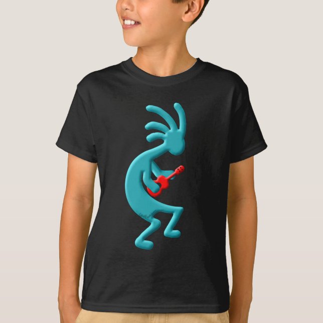 Camiseta Ukulele del nativo americano de Kokopelli (Anverso)