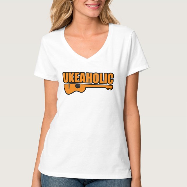 Camiseta Ukulele Divertido  (Anverso)
