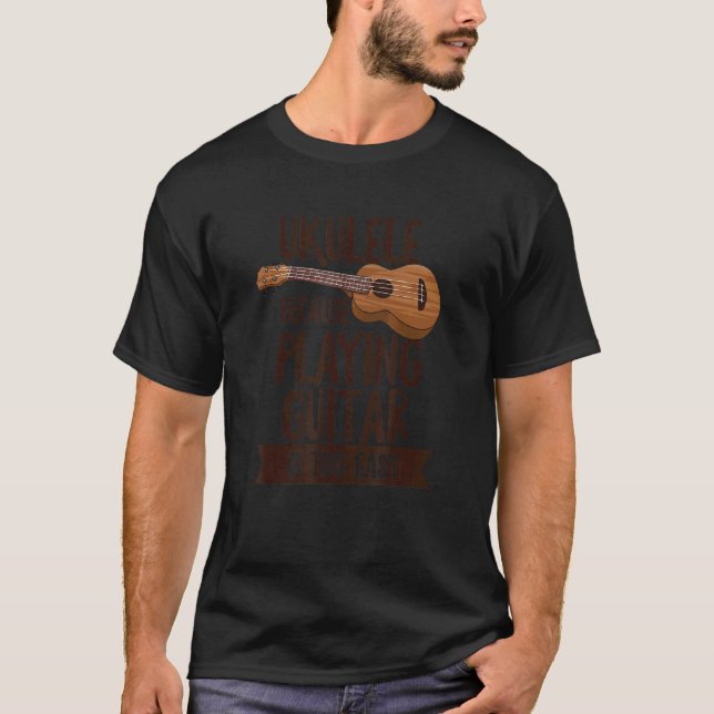 Camiseta Ukulele Hawaiano Para Una Ukulele (Anverso)