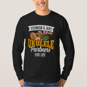 Camiseta Ukulele Hawaiano Uke Esposo Esposa Matrimonio Boda