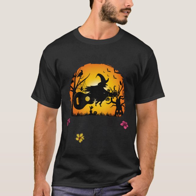 Camiseta Ukulele hawaiano Uke Halloween Mi cuarto se rompió (Anverso)