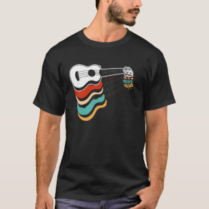 Camiseta Ukulele Hawaiano Uke Retro Antiguo