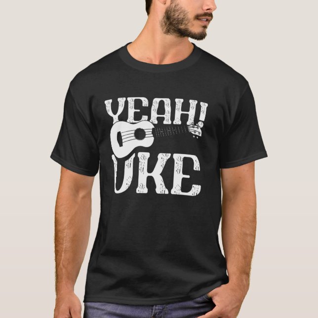 Camiseta Ukulele hawaiano Uke Yeah! Uke (Anverso)