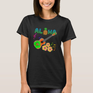 Camiseta Ukulele Hawaii Aloha