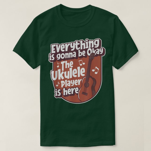 Camiseta Ukulele Instrument Music  (Diseño del anverso)