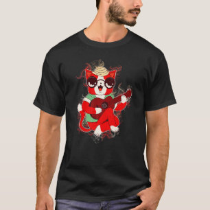 Camiseta Ukulele, instrumento de música para gatos con salp