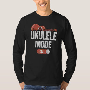 Camiseta Ukulele Jugando Modo En El Músico Uke Hawaiian Gui