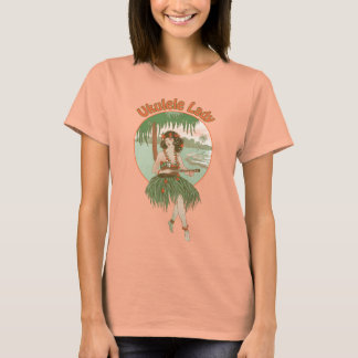 Camiseta Ukulele Lady #1 Ladies Burnout T-Shirt