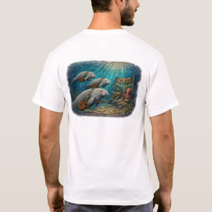 Camiseta Ukulele Life™ - 3 Manatíes Jam de Uke Subacuático