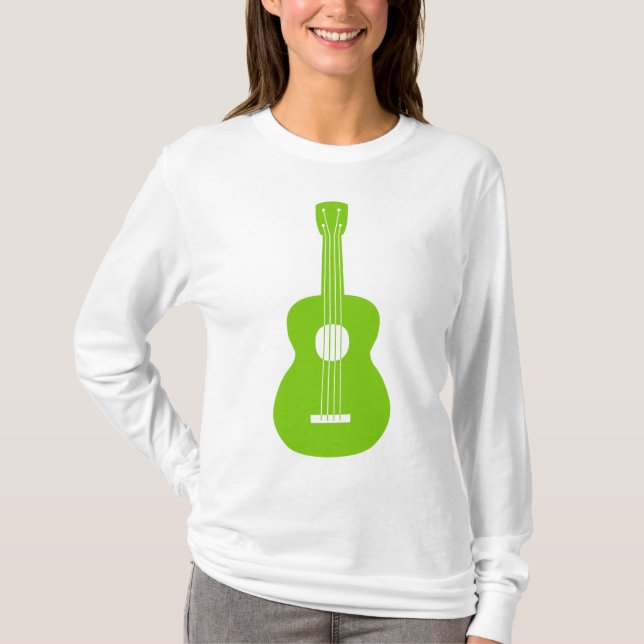 Camiseta Ukulele - Martian Green (Anverso)