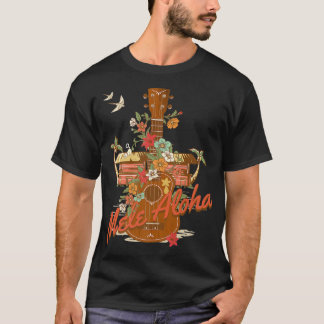 Camiseta Ukulele Mele Aloha Hawaii para los amantes de la m