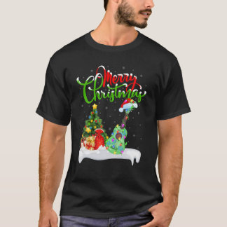 Camiseta Ukulele Music Aover Xmas Encendiendo Santa Ukulele