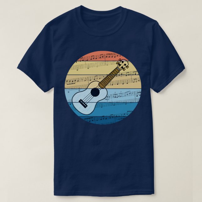 Camiseta Ukulele Music Notation Ukulelist Uke Player Musici (Diseño del anverso)