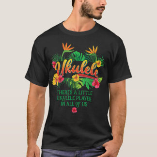 Camiseta Ukulele Music Tee, Hawaiian For Men and Women, Lov