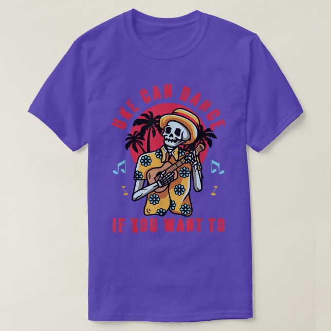 Camiseta Ukulele, música ucraniana retro uke de guitarra ha (Diseño del anverso)