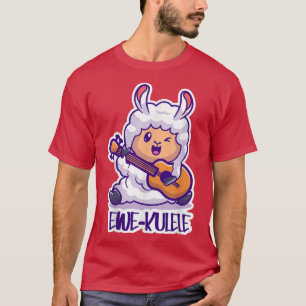 Camiseta Ukulele, música ucraniana retro uke de guitarra ha