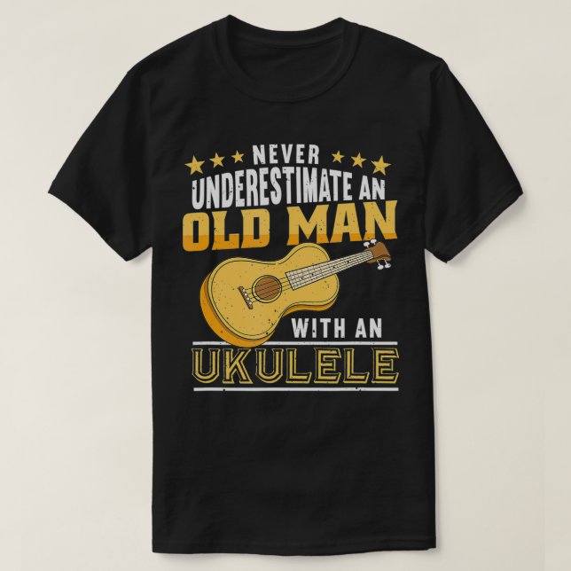 Camiseta Ukulele: Músico Guitar Gift Ukulele (Diseño del anverso)