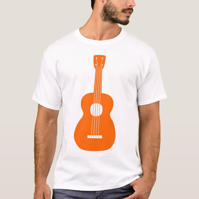 Camiseta Ukulele - Naranja (Anverso)