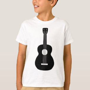Camiseta Ukulele - Negro