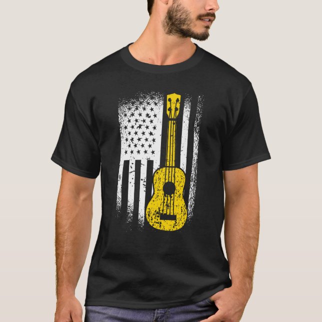 Camiseta Ukulele Player Hawaii USA American Ukulele (Anverso)