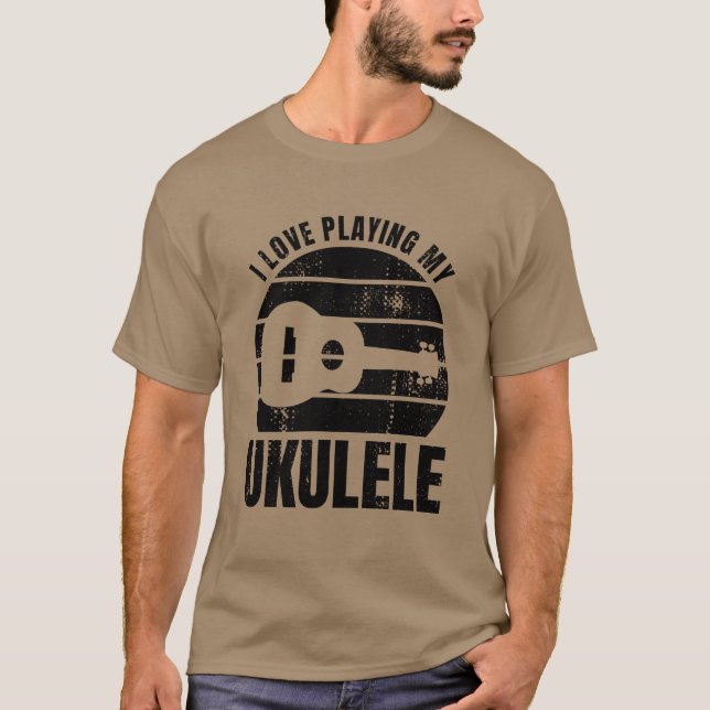 Camiseta Ukulele Player Quote family (Anverso)