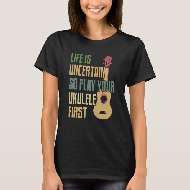Camiseta Ukulele Player Retro Style (Anverso)
