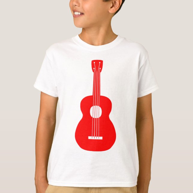 Camiseta Ukulele - rojo (Anverso)