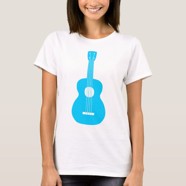 Camiseta Ukulele - Sky Blue (Anverso)