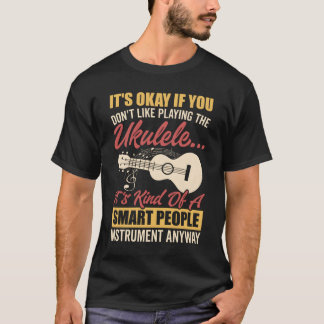 Camiseta Ukulele Sm People Instrut Hawaiian Guitar Player M