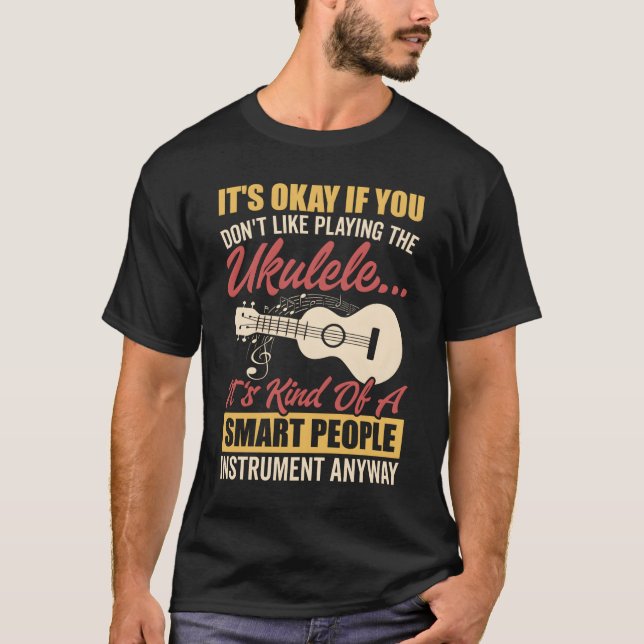 Camiseta Ukulele Sm People Instrut Hawaiian Guitar Player M (Anverso)