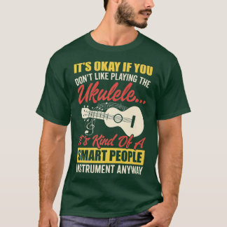 Camiseta Ukulele Smart People Instruye Guitar Hawaiana Pl