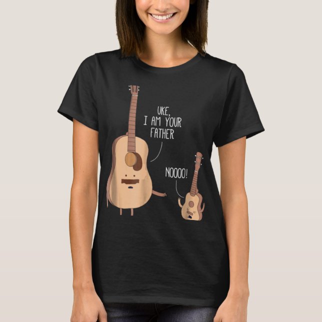 Camiseta Ukulele Soy Tu Padre Guitarista Chiste De Música (Anverso)