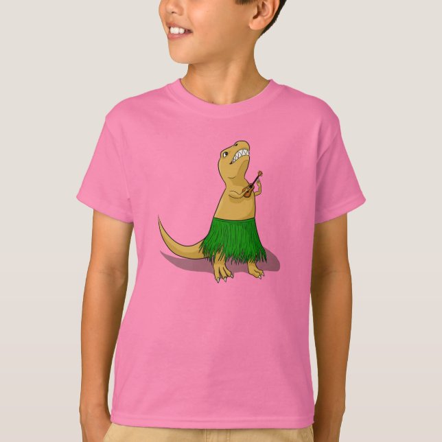 Camiseta Ukulele T-Rex (Anverso)