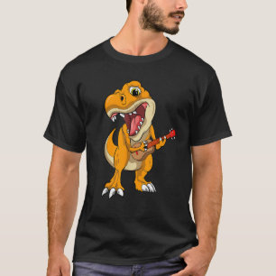 Camiseta Ukulele T Rex Ukusaurus Hawai Dinosaurio Music Gu