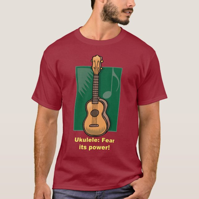 Camiseta Ukulele: ¡Tema su poder! (Anverso)