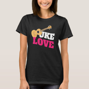 Camiseta Ukulele Uke Love I Guitar Music Love Instrumental