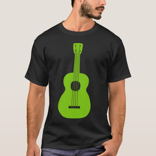 Camiseta Ukulele - Verde Marciano (Anverso)