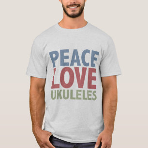 Camiseta Ukuleles del amor de la paz