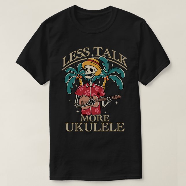Camiseta Ukulelist Retro Uke Music Hawaiian Guitar Ukulele  (Diseño del anverso)